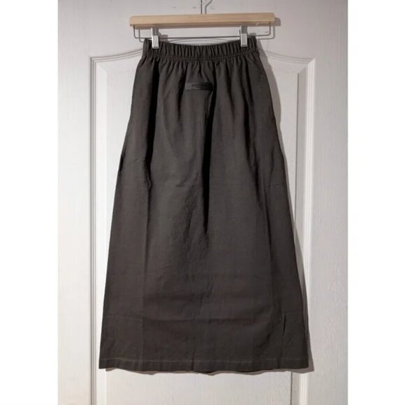 Fear Of God ESSENTIALS | logo-patch Jersey Long Skirt - Picture 4 of 11